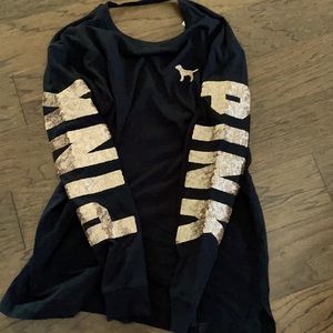 Pink by Victoria Secret Sequin Oversized shirt